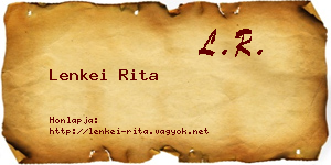 Lenkei Rita névjegykártya